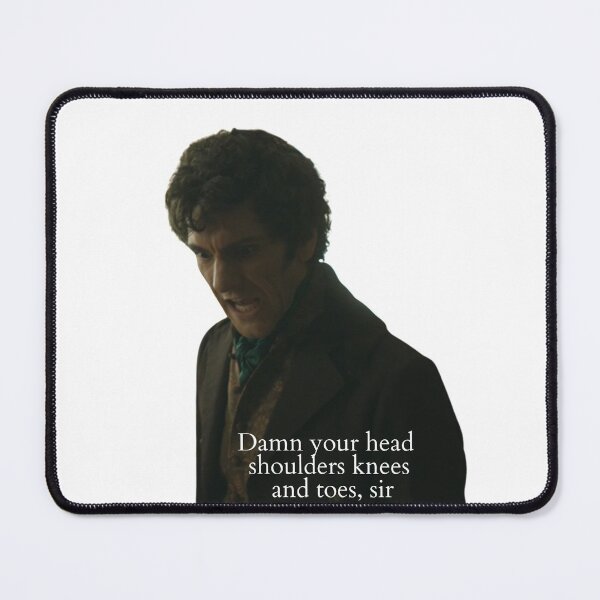 Item preview, “Damn your head shoulders knees and toes, sir…” designed and sold by readallthebooks.