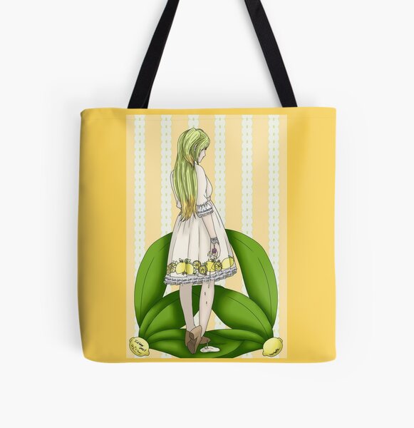 DIY Stamped Lemon Tote Bag - Alice and Lois