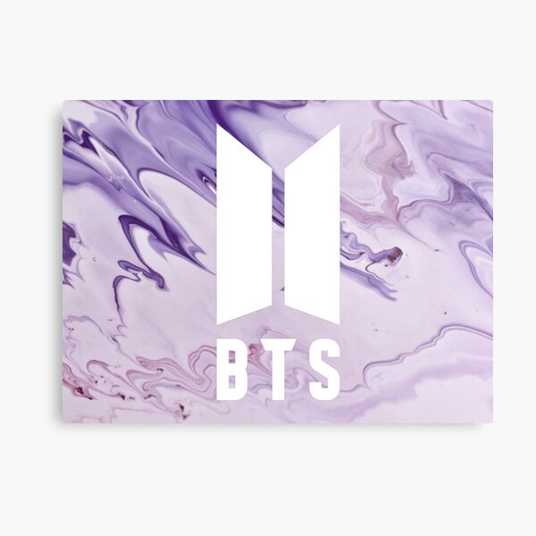 BTS K-Pop Marble Purple Logo