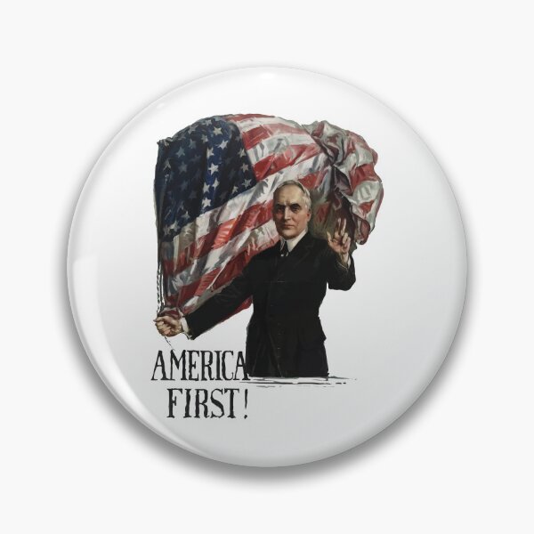 Item preview, The Harding ('America First' political poster of President Warren G. Harding) designed and sold by franklinprintco.