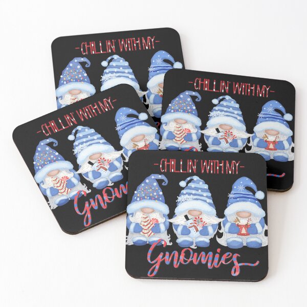 Item preview, chilling with my gnomies blue set designed and sold by amy greaves.