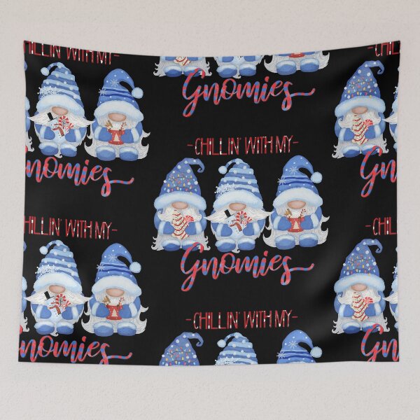 Item preview, chilling with my gnomies blue set designed and sold by amy greaves.