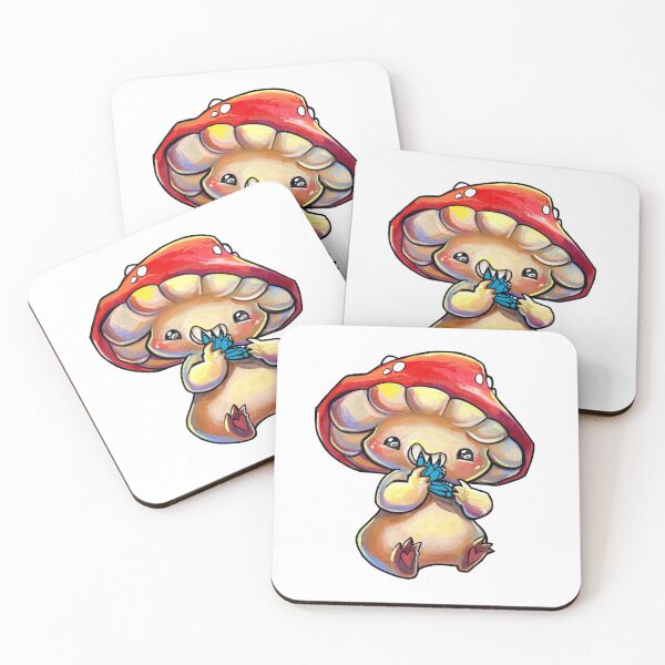 Item preview, Butterfly nom mushroom designed and sold by ArtOfBianca.