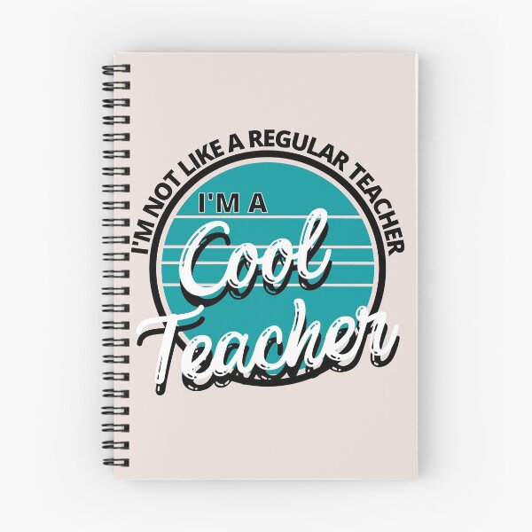 Item preview, I'm Not Like a Regular Teacher I'm a Cool Teacher Retro Turquoise - by Boo-da-chay designed and sold by Boo-da-chay.