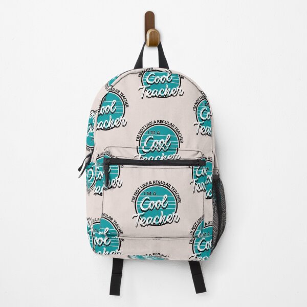 Item preview, I'm Not Like a Regular Teacher I'm a Cool Teacher Retro Turquoise - by Boo-da-chay designed and sold by Boo-da-chay.