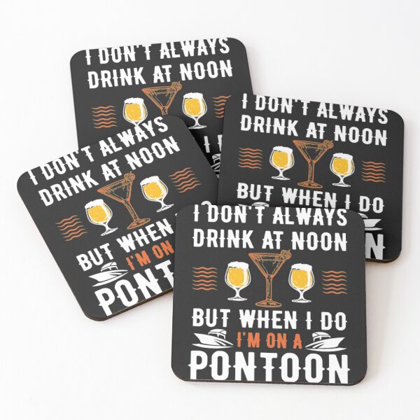 Item preview, Drink at noon Pontoon Boat designed and sold by StarcyWol.