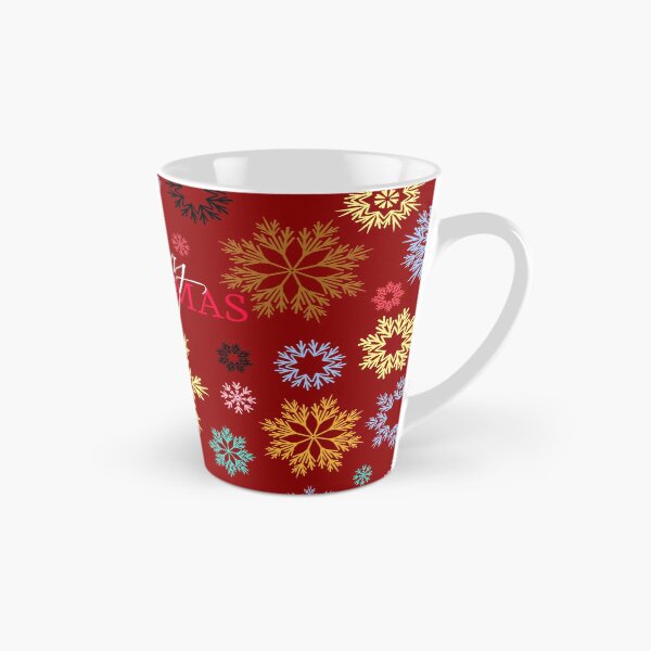 Item preview, Merry Christmas Dark Red Multicolored Snowflakes Idea  designed and sold by Ross-Sergey.