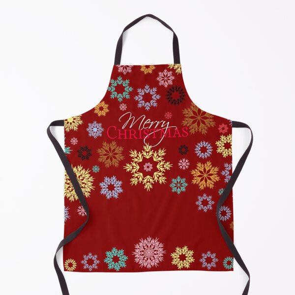 Item preview, Merry Christmas Dark Red Multicolored Snowflakes Idea designed and sold by Ross-Sergey.