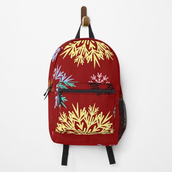 Item preview, Merry Christmas Dark Red Multicolored Snowflakes Idea designed and sold by Ross-Sergey.