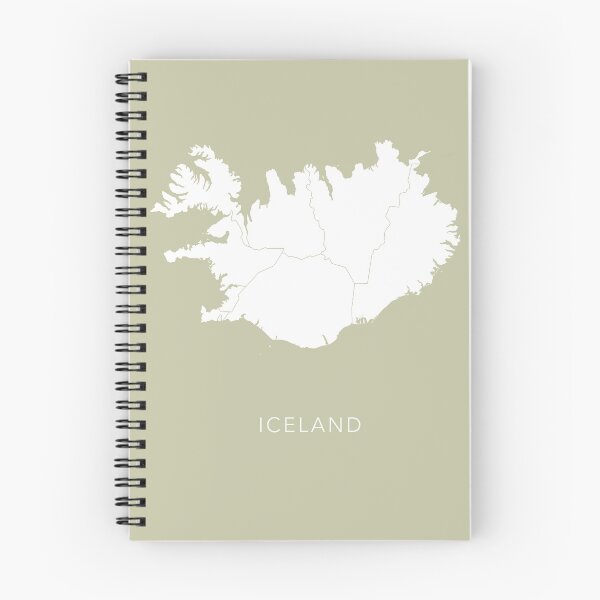 Item preview, Green and White Map of Iceland designed and sold by By-Danni-Marie.