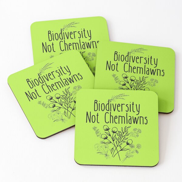 Item preview, Biodiversity Not Chemlawns Black Text Design designed and sold by EarthArtDesigns.