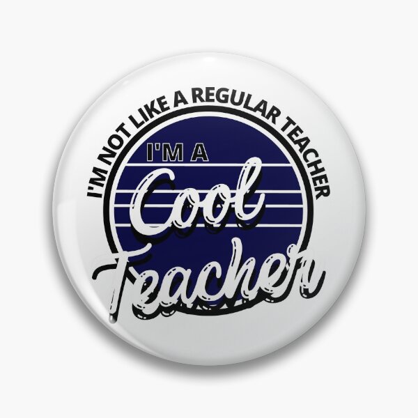 Item preview, I'm Not Like a Regular Teacher I'm a Cool Teacher Retro Royal Blue - by Boo-da-chay designed and sold by Boo-da-chay.
