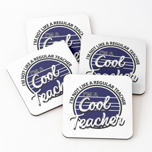 Item preview, I'm Not Like a Regular Teacher I'm a Cool Teacher Retro Royal Blue - by Boo-da-chay designed and sold by Boo-da-chay.
