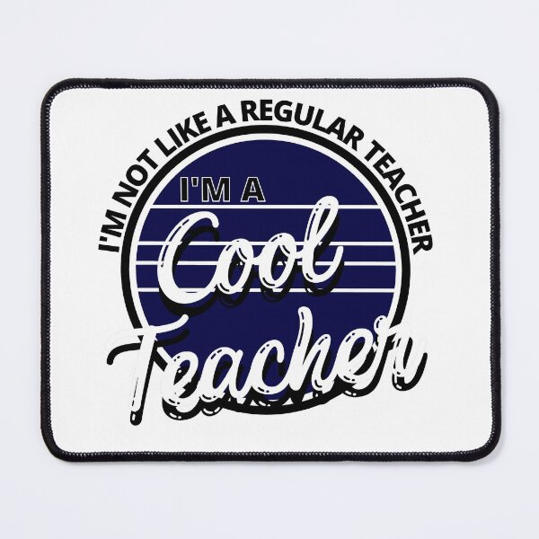Item preview, I'm Not Like a Regular Teacher I'm a Cool Teacher Retro Royal Blue - by Boo-da-chay designed and sold by Boo-da-chay.