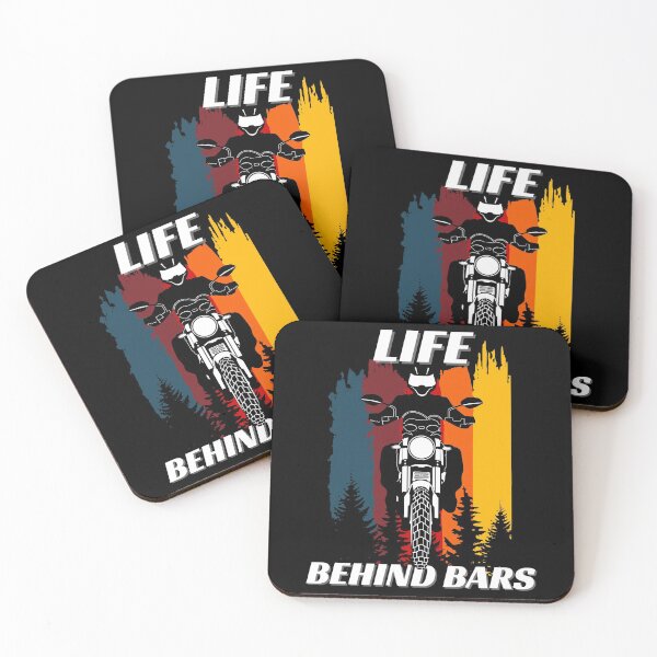 Item preview, Life Behind Bars Funny Motorcycle Bike, Cool Biker  designed and sold by InkItStudio.