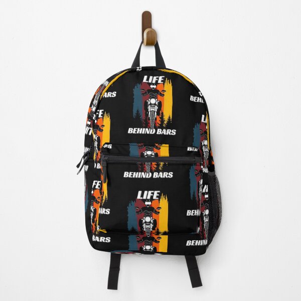 Item preview, Life Behind Bars Funny Motorcycle Bike, Cool Biker designed and sold by InkItStudio.