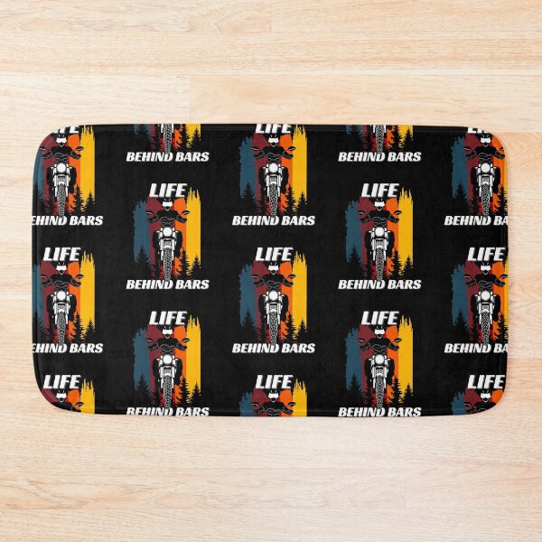 Item preview, Life Behind Bars Funny Motorcycle Bike, Cool Biker  designed and sold by InkItStudio.