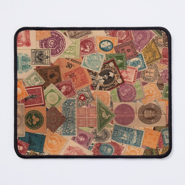 Item preview, Vintage Postage Stamp Collage - Circa 1895 designed and sold by DigitalEffects.
