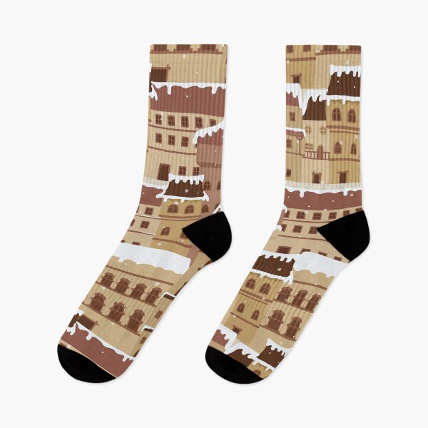 Item preview, city in snow designed and sold by space-kitten.