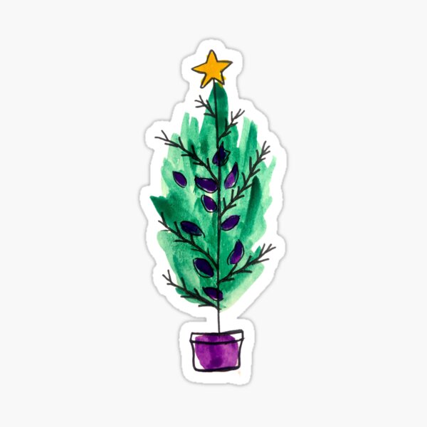 Christmas tree twigs Sticker