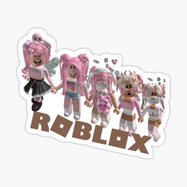 aesthetic preppy roblox girls Sticker