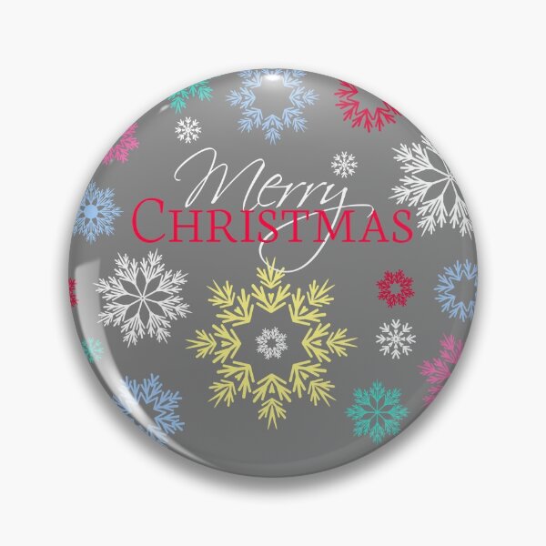 Item preview, Merry Christmas Gray Multicolored Snowflakes Idea  designed and sold by Ross-Sergey.