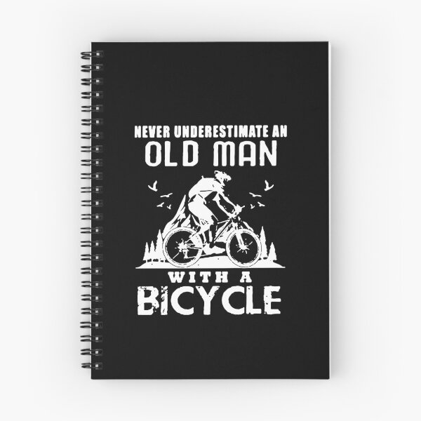 Item preview, Old man with a bicycle Essential Gifts ,Gift Mom,Gift dad,Gift friend Funny Art Design Happy Apparel Essential Inspiration Joy Mood designed and sold by DesignByHeartUK.