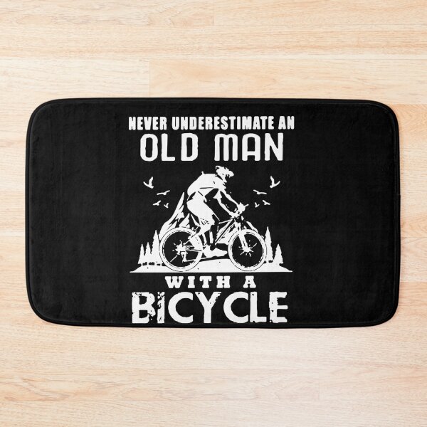Item preview, Old man with a bicycle Essential Gifts ,Gift Mom,Gift dad,Gift friend Funny Art Design Happy Apparel Essential Inspiration Joy Mood designed and sold by DesignByHeartUK.