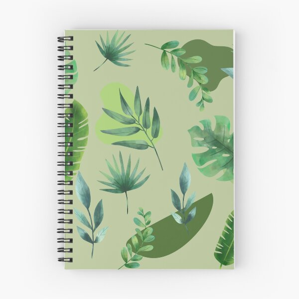 Item preview, Diseño botánico de hojas de acuarela verde - hojas de color de agua sobre fondo verde designed and sold by SimpliChic.