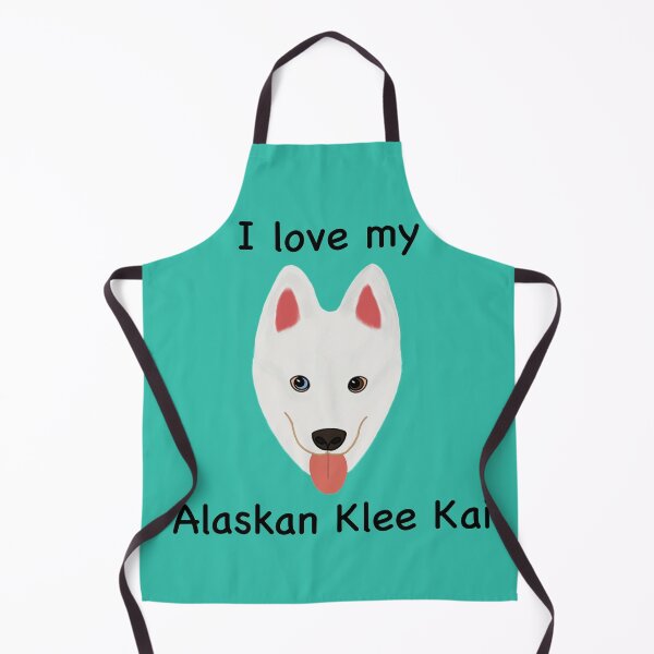 Item preview, I Love My Alaskan Klee Kai (white with one brown eye and blue eye) designed and sold by Tiki-Kreations.
