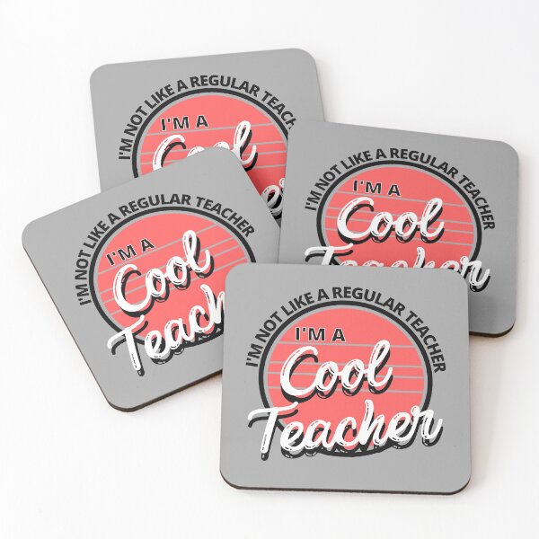 Item preview, I'm Not Like a Regular Teacher I'm a Cool Teacher Retro - by Boo-da-chay designed and sold by Boo-da-chay.