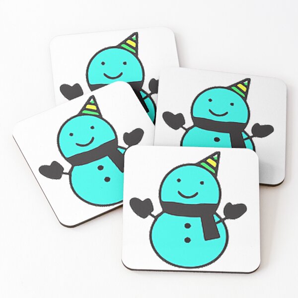 Item preview, Snowman doodle, blue snowman, christmas, winter, frosty, blizzard designed and sold by Nostrathomas66.