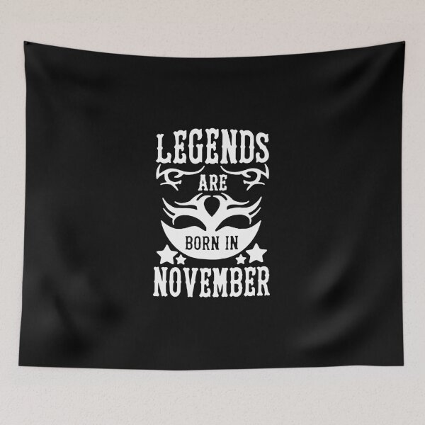 Artikelvorschau, Trust me Legends are born in November Chains Gift Premium Apparel Funny Holiday Xmas entworfen und verkauft von DesignByHeartUK.