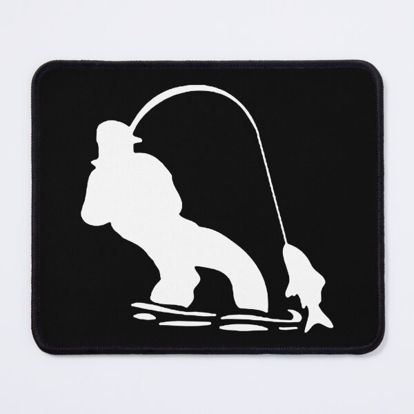 Item preview, Love Fishing Born to go fishing Forced to work Fisherman Stick Figure Holding Fish Bones I love Fishing Art Design Happy Apparel Essential Inspiration Joy Mood Funny designed and sold by DesignByHeartUK.