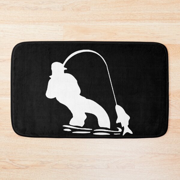 Item preview, Love Fishing Born to go fishing Forced to work Fisherman Stick Figure Holding Fish Bones I love Fishing Art Design Happy Apparel Essential Inspiration Joy Mood Funny designed and sold by DesignByHeartUK.