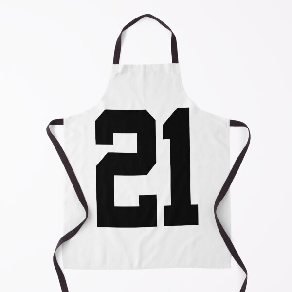 Item preview, 21 American Football Classic Vintage Sport Jersey Number in black number on white background for american football, baseball or basketball designed and sold by Marcin Adrian.