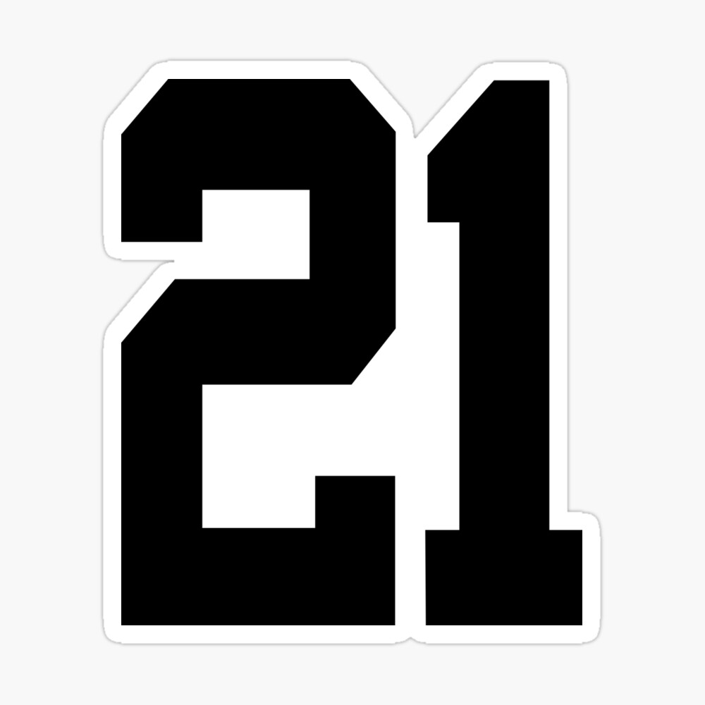 21 American Football Classic Vintage Sport Jersey Number for