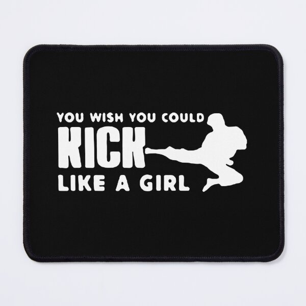 Item preview, Girl Kick You wish you could kick like a girl mma fight boxing Gift Premium Apparel Funny Holiday Xmas designed and sold by DesignByHeartUK.