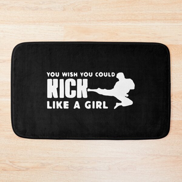 Item preview, Girl Kick You wish you could kick like a girl mma fight boxing Gift Premium Apparel Funny Holiday Xmas designed and sold by DesignByHeartUK.