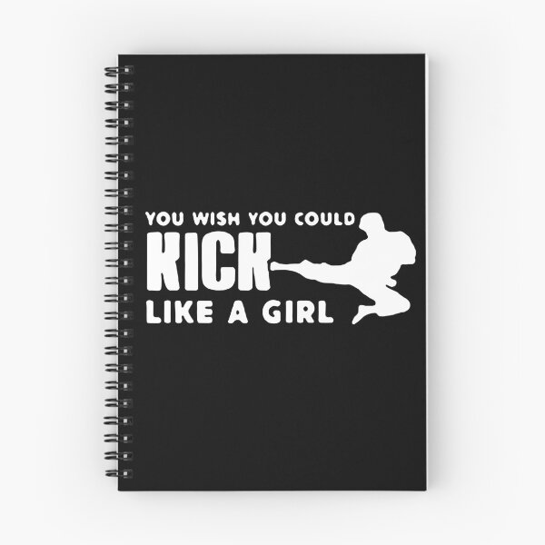 Item preview, Girl Kick You wish you could kick like a girl mma fight boxing Gift Premium Apparel Funny Holiday Xmas designed and sold by DesignByHeartUK.