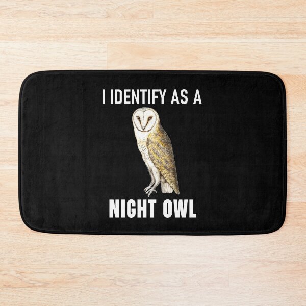 Item preview, Funny Anti-Morning Person I Identify As A Night Owl designed and sold by StudioTina.