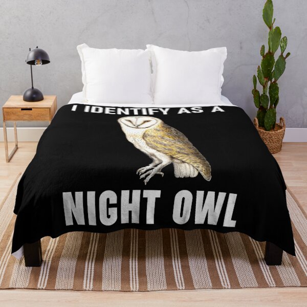 Item preview, Funny Anti-Morning Person I Identify As A Night Owl designed and sold by StudioTina.