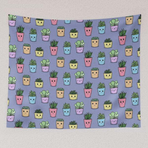 Item preview, Cute Succulent Friends  designed and sold by KnickknackArt.