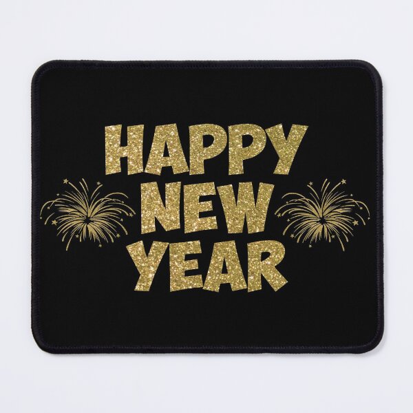 Item preview, gold happy new year fireworks designed and sold by Gossip Rag.