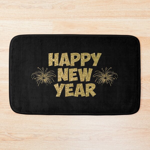 Item preview, gold happy new year fireworks designed and sold by Gossip Rag.
