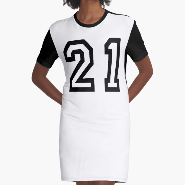 21 American Football Classic Vintage Sport Jersey Number in black