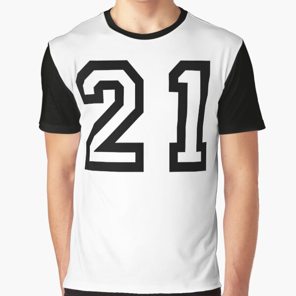 21 Classic Vintage Sport Jersey Number in Black Number on White Background  for American Football, Baseball or Basketball Stock Illustration -  Illustration of america, patriot: 140529873