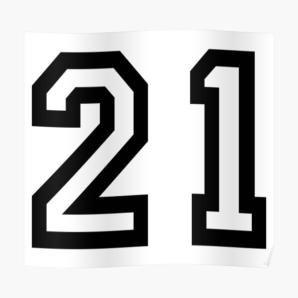 08 American Football Classic Vintage Sport Jersey Number in black number on  white background for american football, baseball or basketball Poster for  Sale by Marcin Adrian