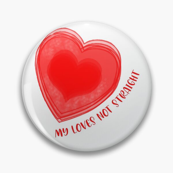 Artikelvorschau, My Loves Not Straight Big Red Heart entworfen und verkauft von NeavesPhoto.