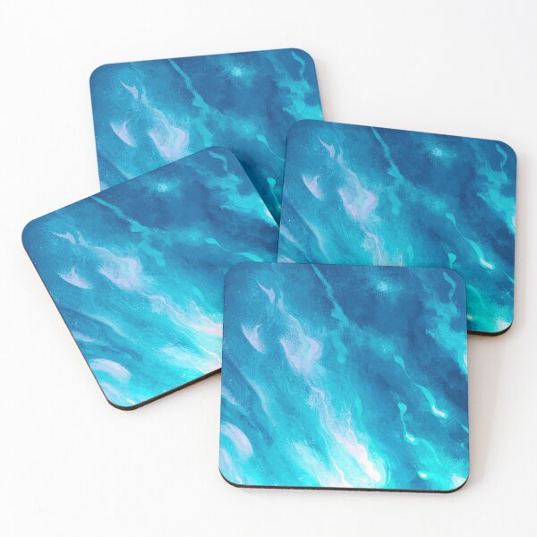 Item preview, Blue And Aqua Rivers Of Sky Abstract Art designed and sold by DEC02.